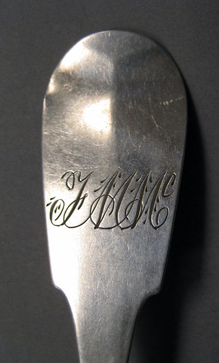 1998.0004.3548 Silver spoon engraving