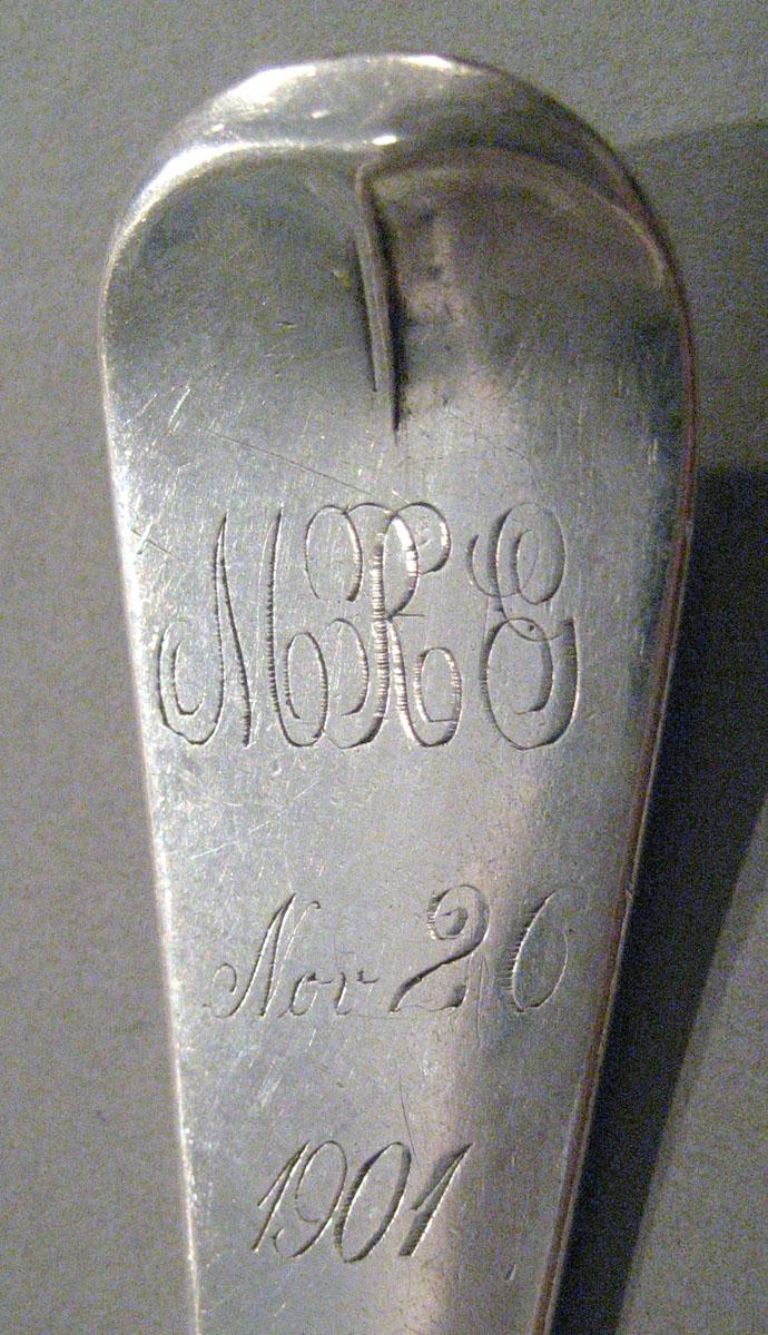 1998.0004.355.002 Silver Spoon engraving underside