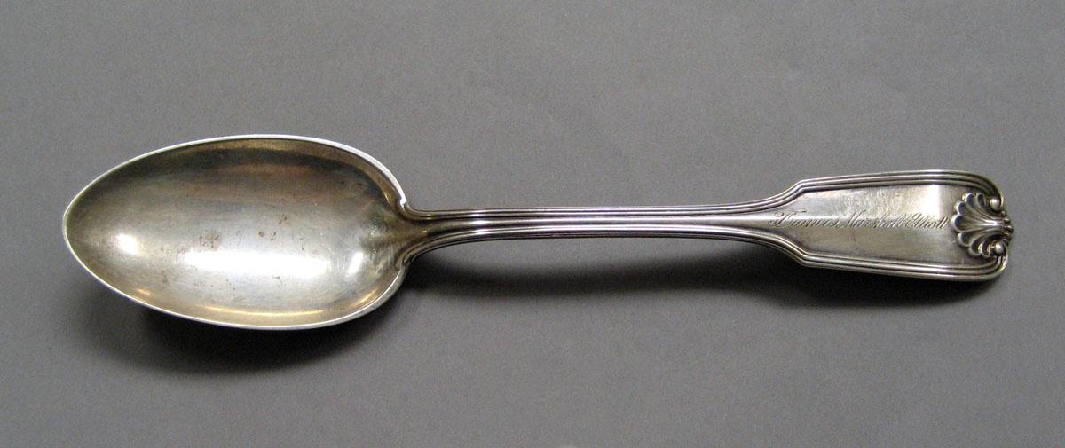 1998.0004.3553 Silver spoon upper surface