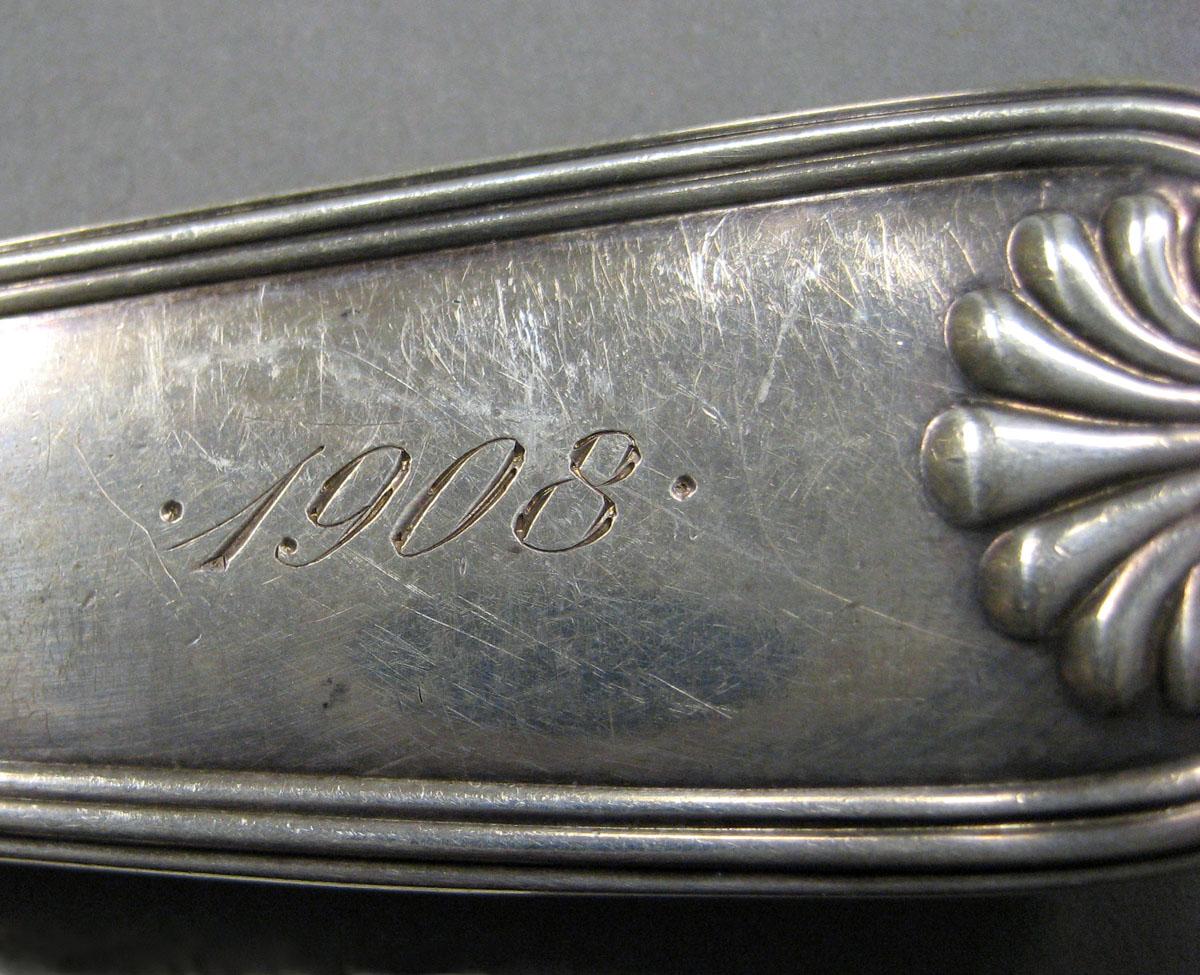 1998.0004.3553 Silver spoon engraving underside