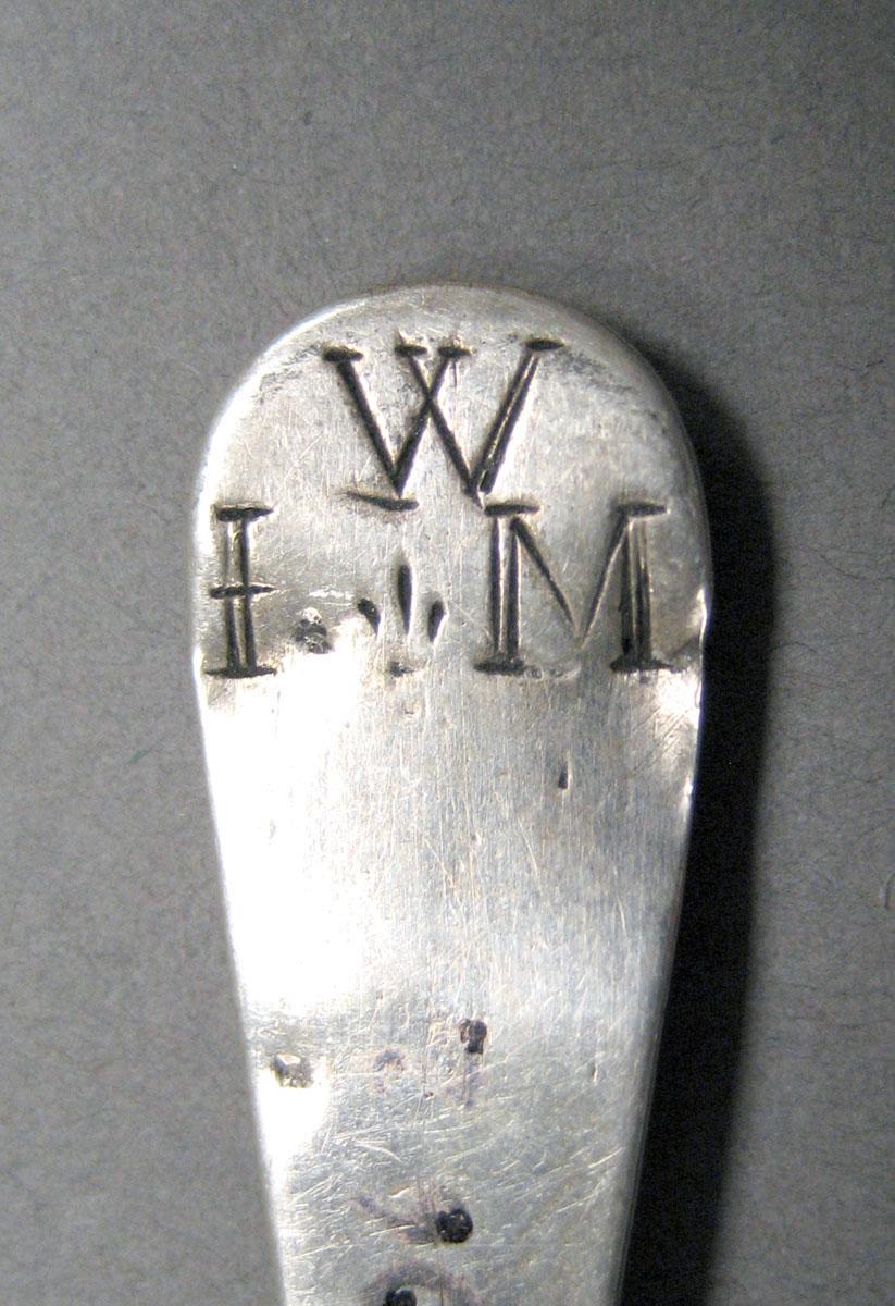 1998.0004.3558 Silver spoon engraving
