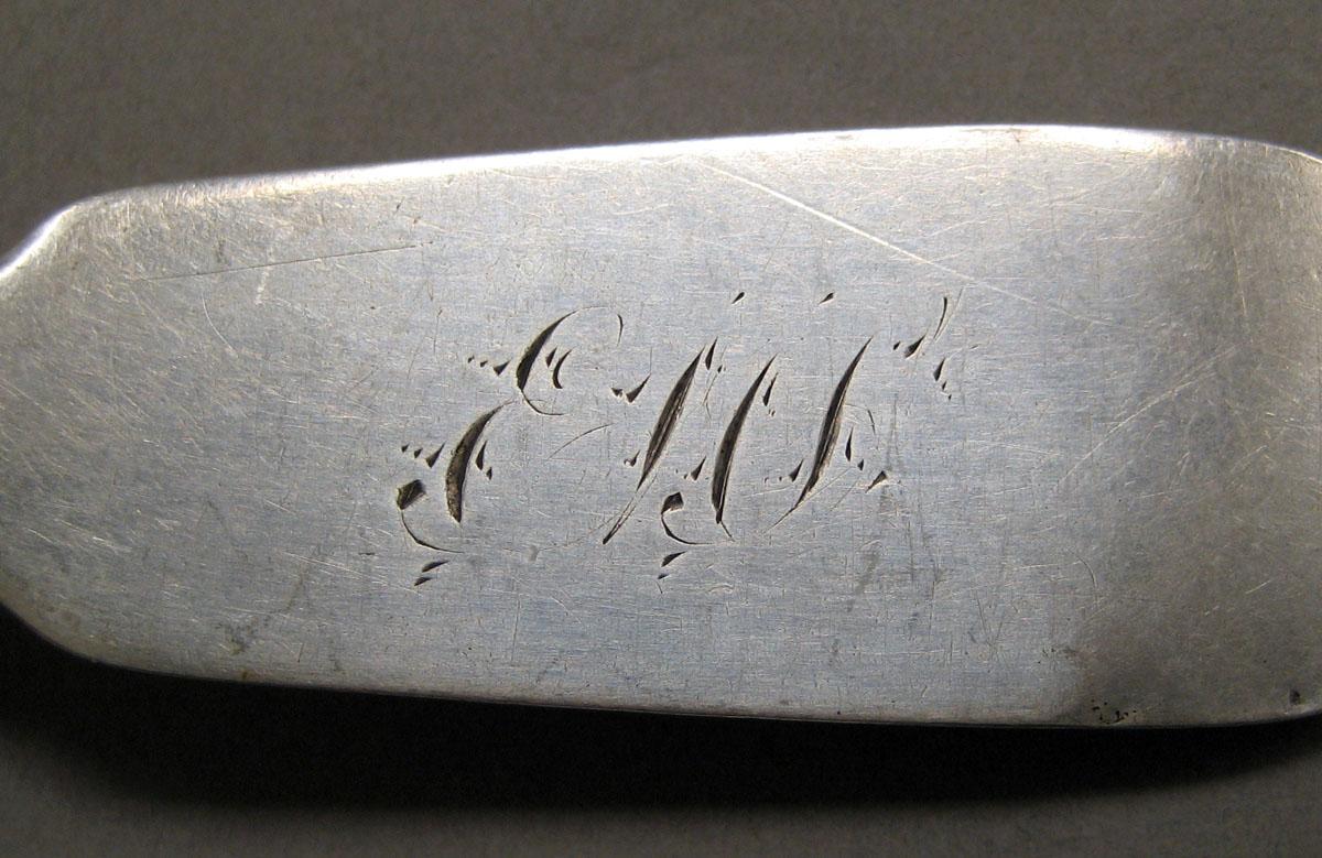 1998.0004.3563 Silver spoon engraving