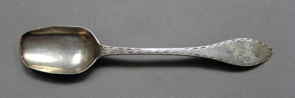 1998.0004.3565 Silver spoon upper surface