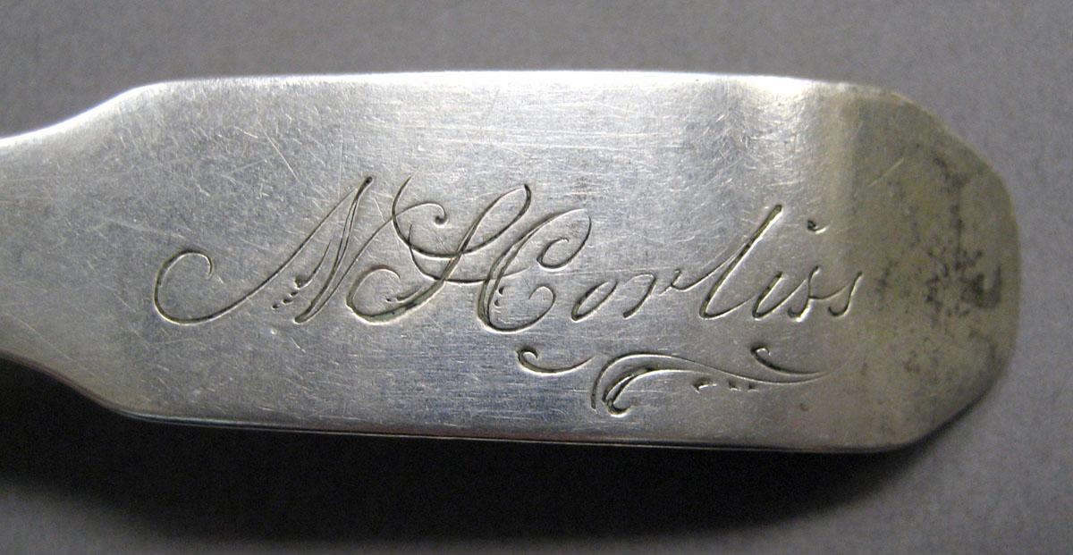 1998.0004.3566.002 Silver spoon engraving