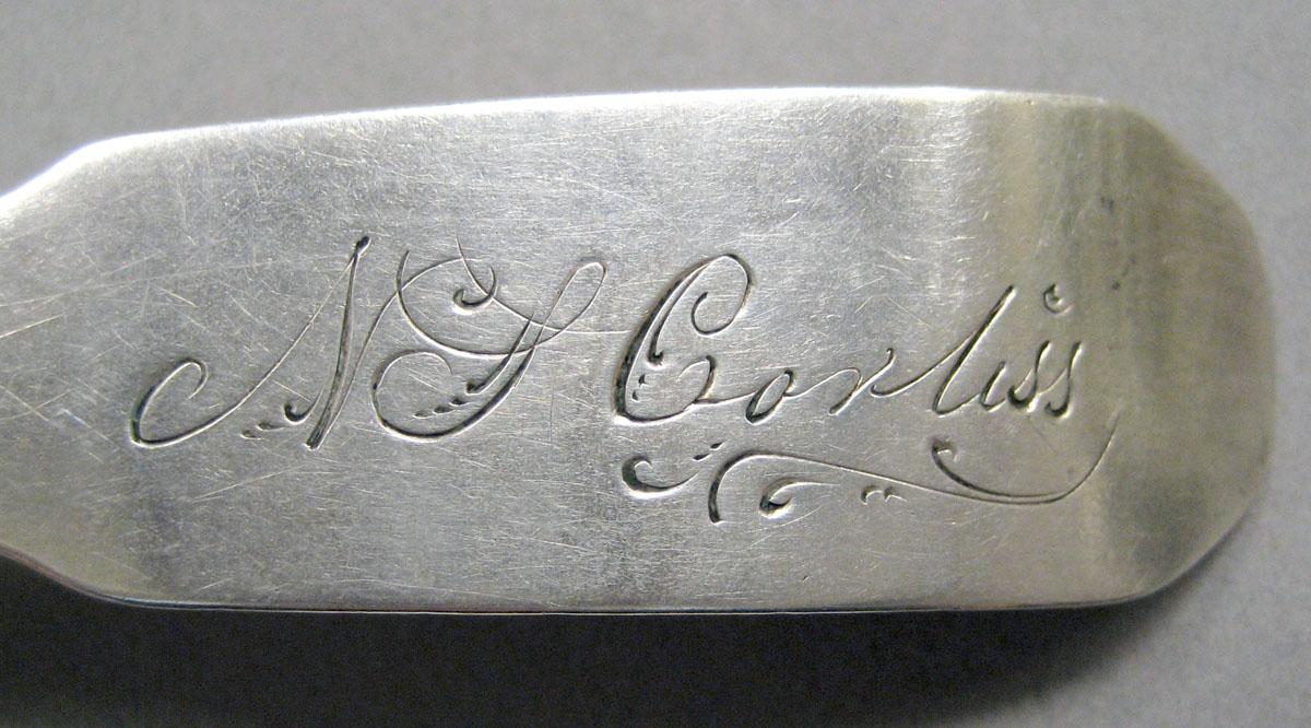 1998.0004.3566.003 Silver spoon engraving