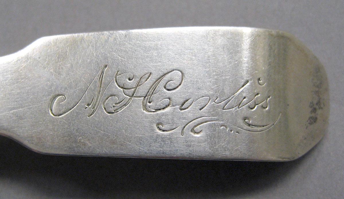 1998.0004.3566.005 Silver spoon engraving