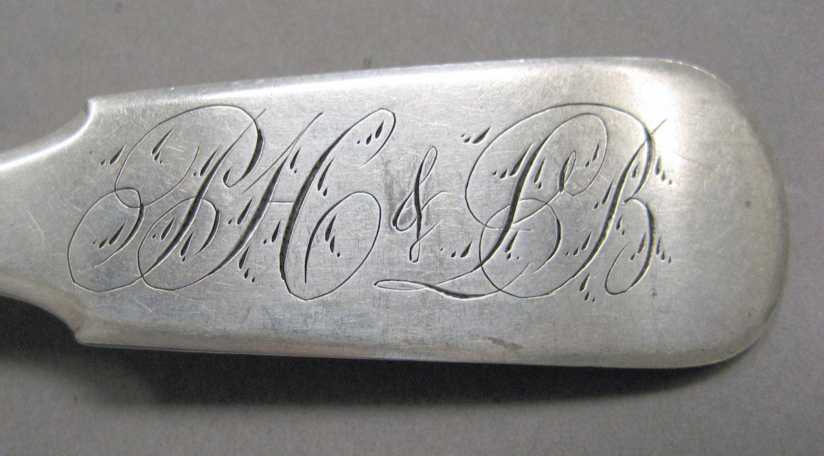 1998.0004.3568 Silver spoon engraving