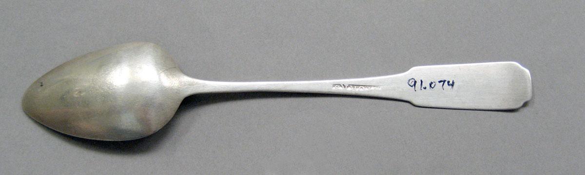 1998.0004.3570 Silver spoon underside