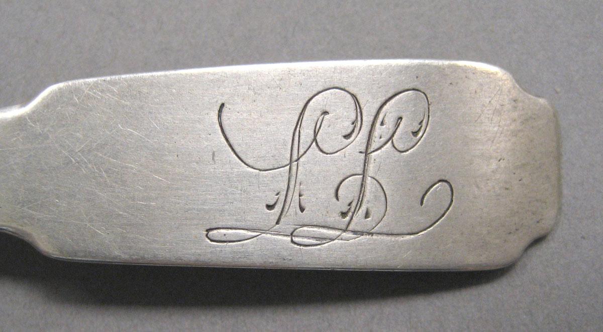 1998.0004.3570 Silver spoon engraving