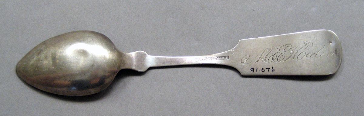 1998.0004.3572 Silver spoon underside