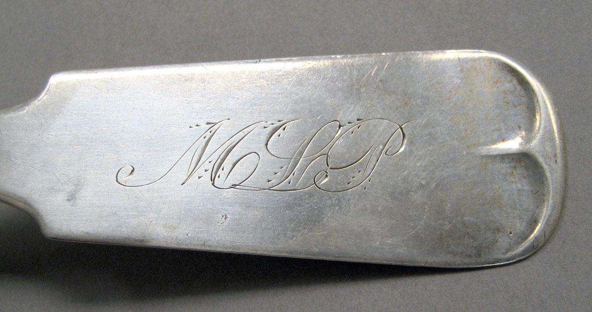 1998.0004.3574 Silver spoon engraving