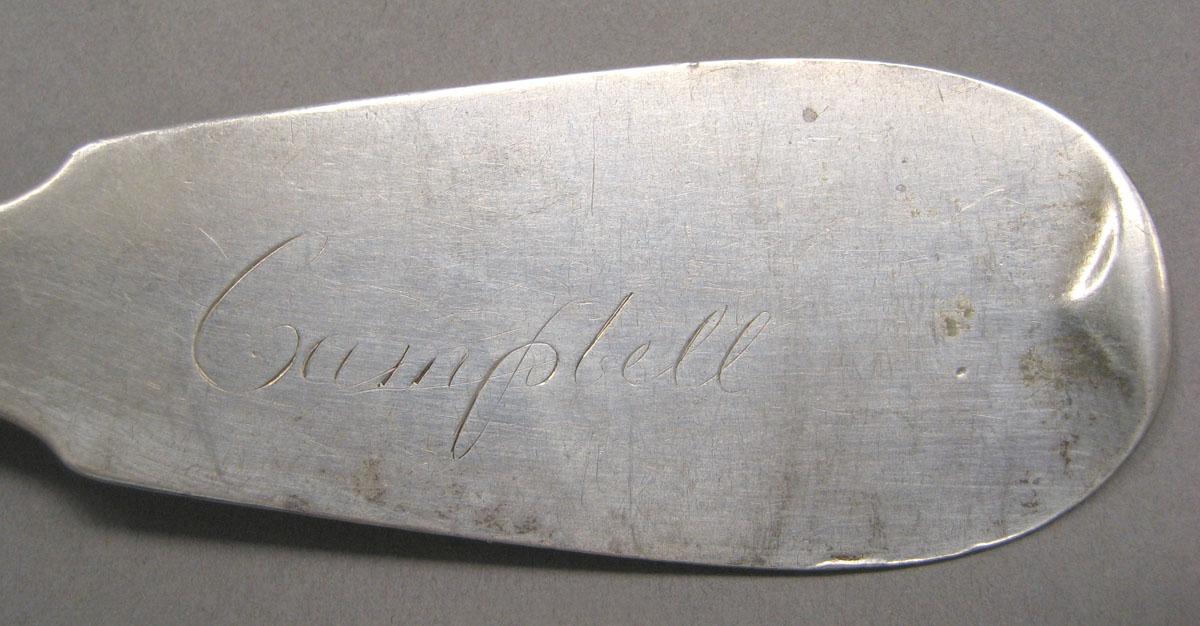 1998.0004.3575 Silver spoon engraving