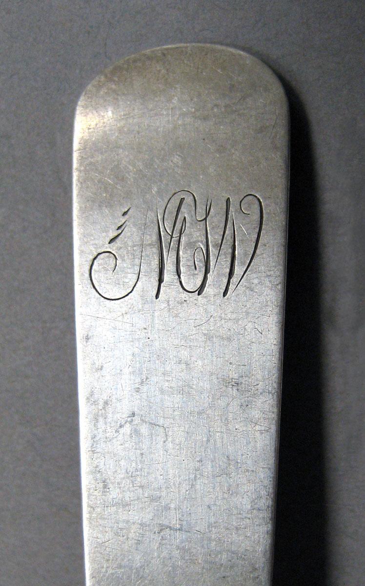 1998.0004.3581 Silver spoon engraving