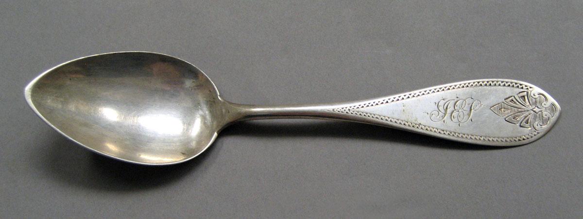 1998.0004.3583 Silver spoon upper surface