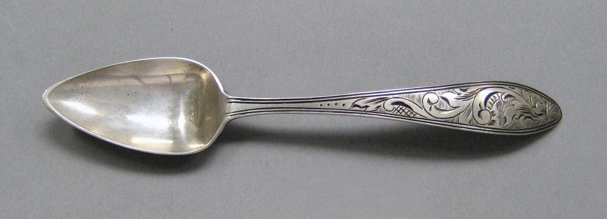 1998.0004.3586 Silver spoon upper surface