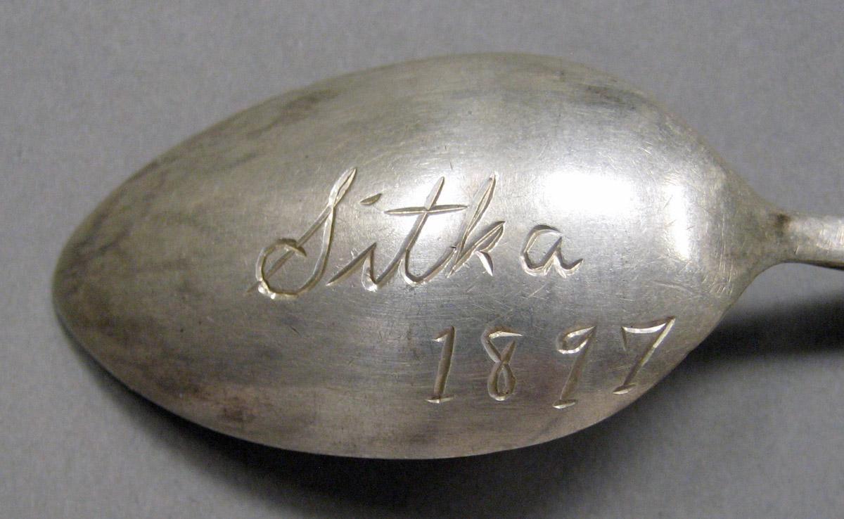 1998.0004.3587 Silver spoon engraving