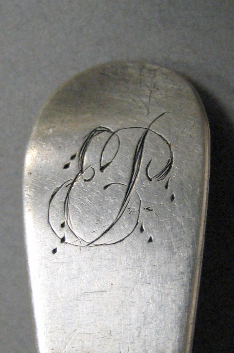 1998.0004.3594 Silver spoon engraving