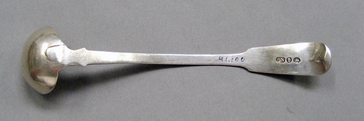 1998.0004.3596 Silver ladle underside