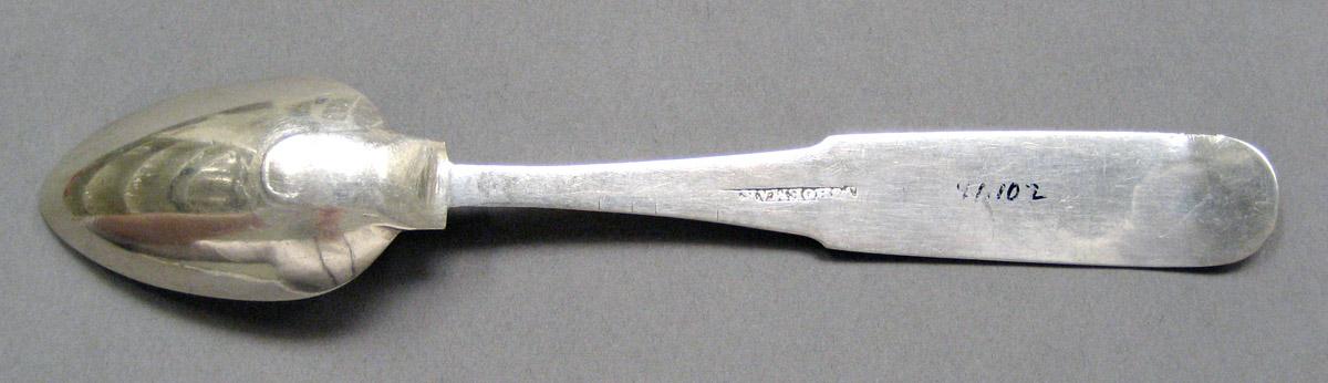 1998.0004.3598 Silver spoon underside