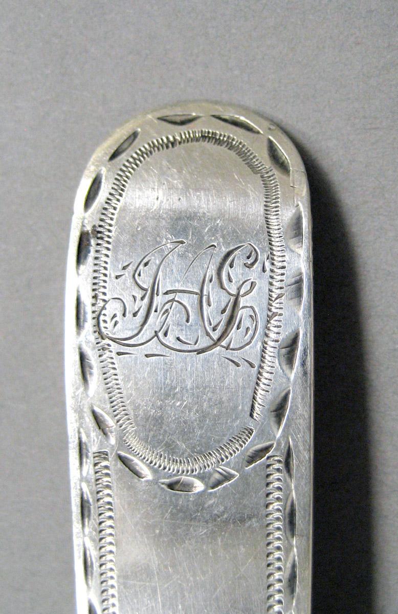 1998.0004.3598 Silver spoon engraving