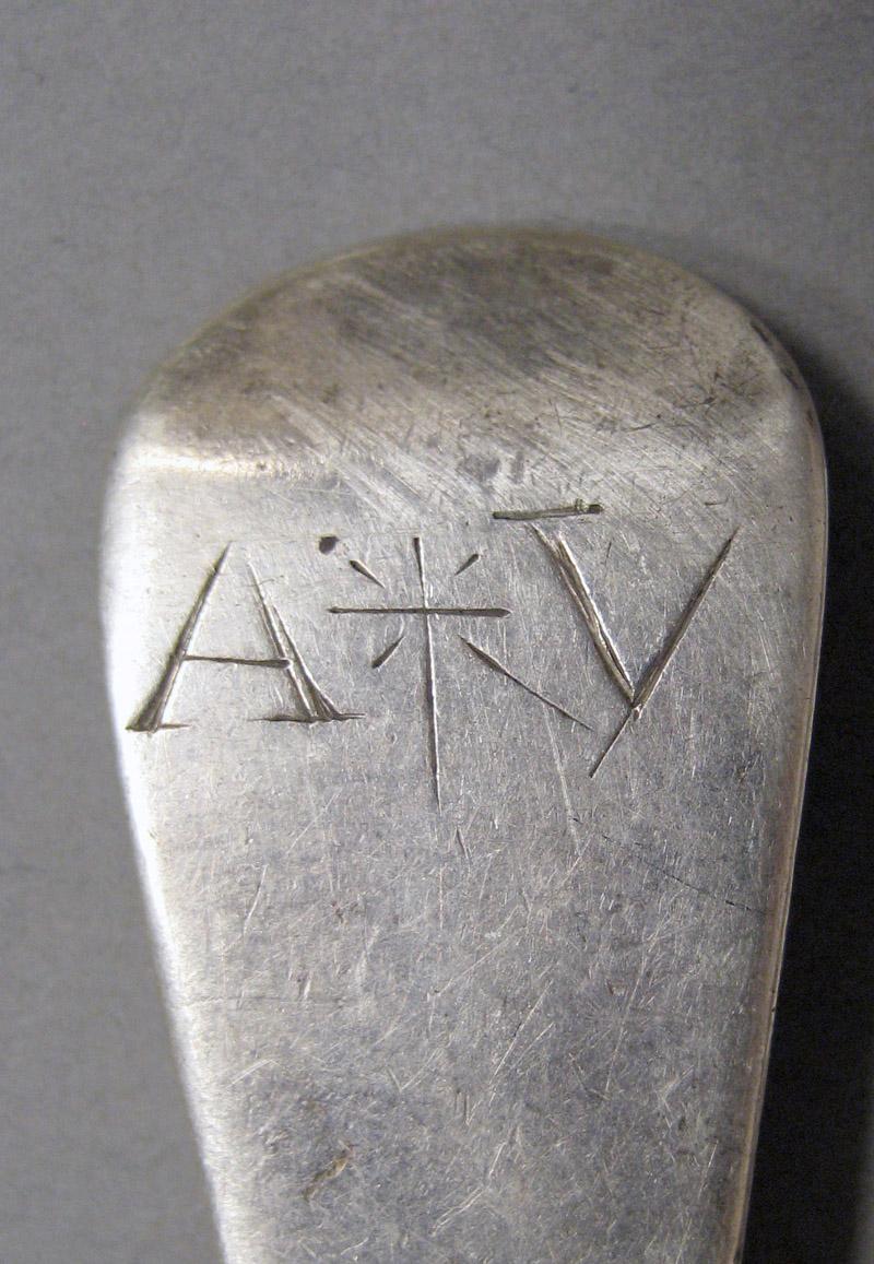 1998.0004.3601 Silver spoon engraving