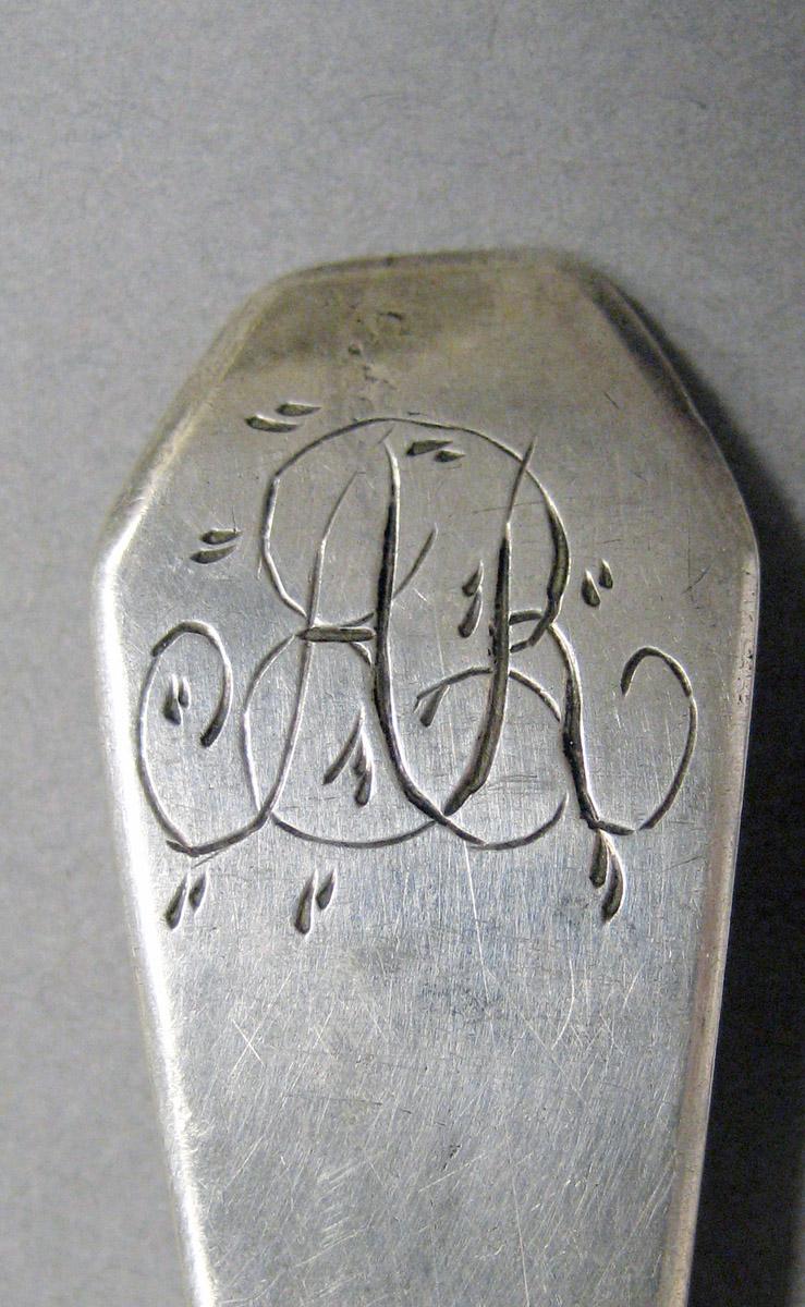 1998.0004.3607 Silver spoon engraving