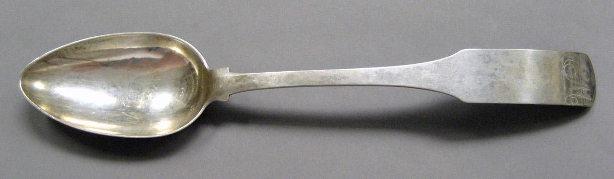1998.0004.3608 Silver spoon upper surface