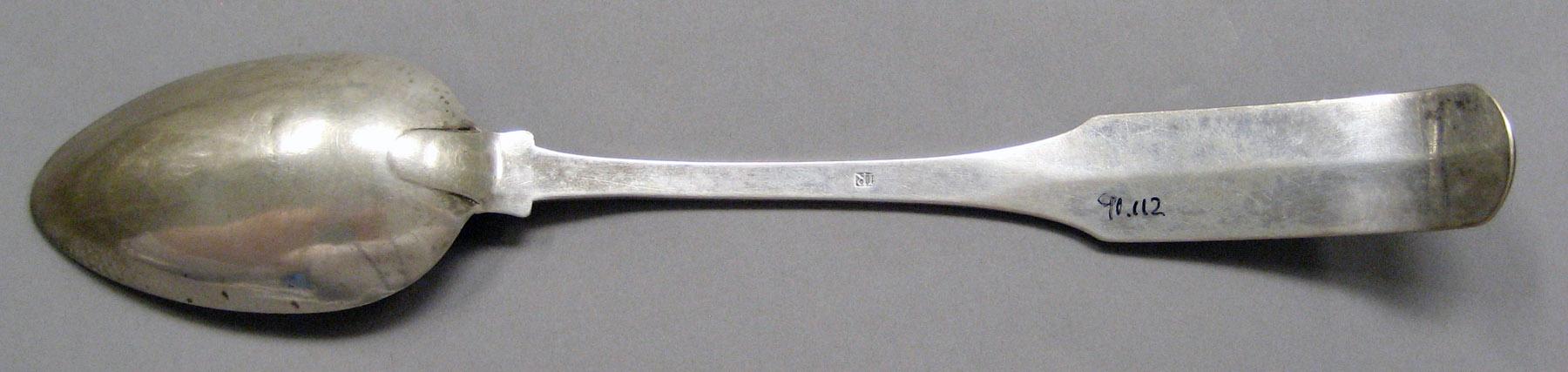 1998.0004.3608 Silver spoon underside
