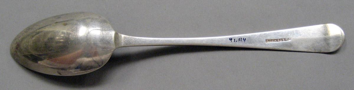 1998.0004.3610 Silver spoon underside