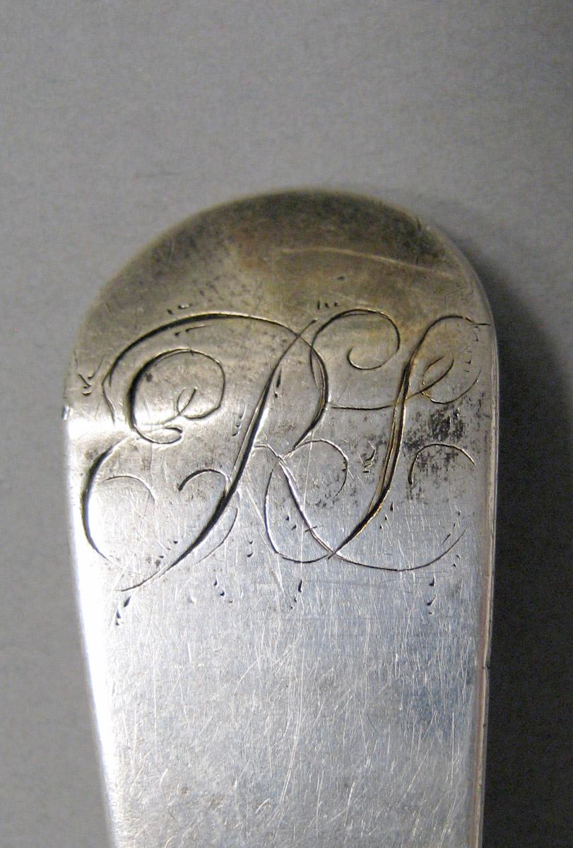 1998.0004.3610 Silver spoon engraving