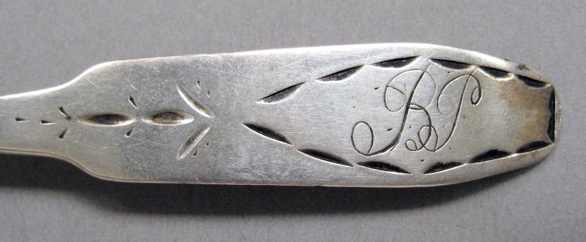 1998.0004.3612 Silver spoon engraving