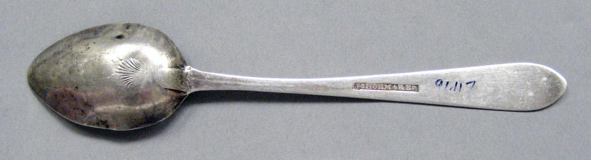 1998.0004.3613 Silver spoon underside