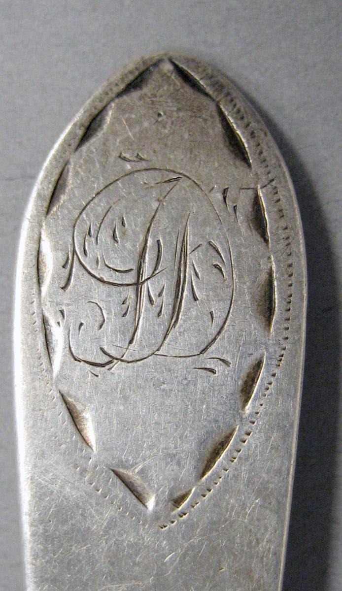 1998.0004.3613 Silver spoon engraving