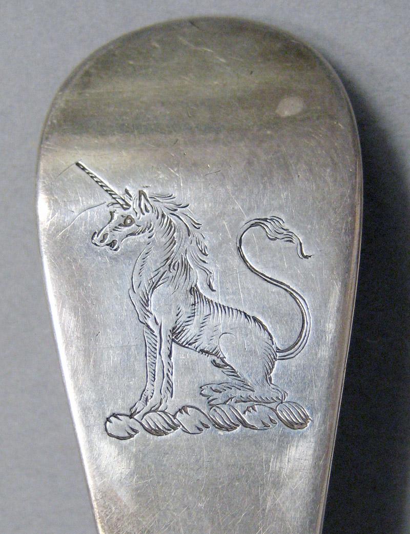 1998.0004.3618 Silver spoon engraving