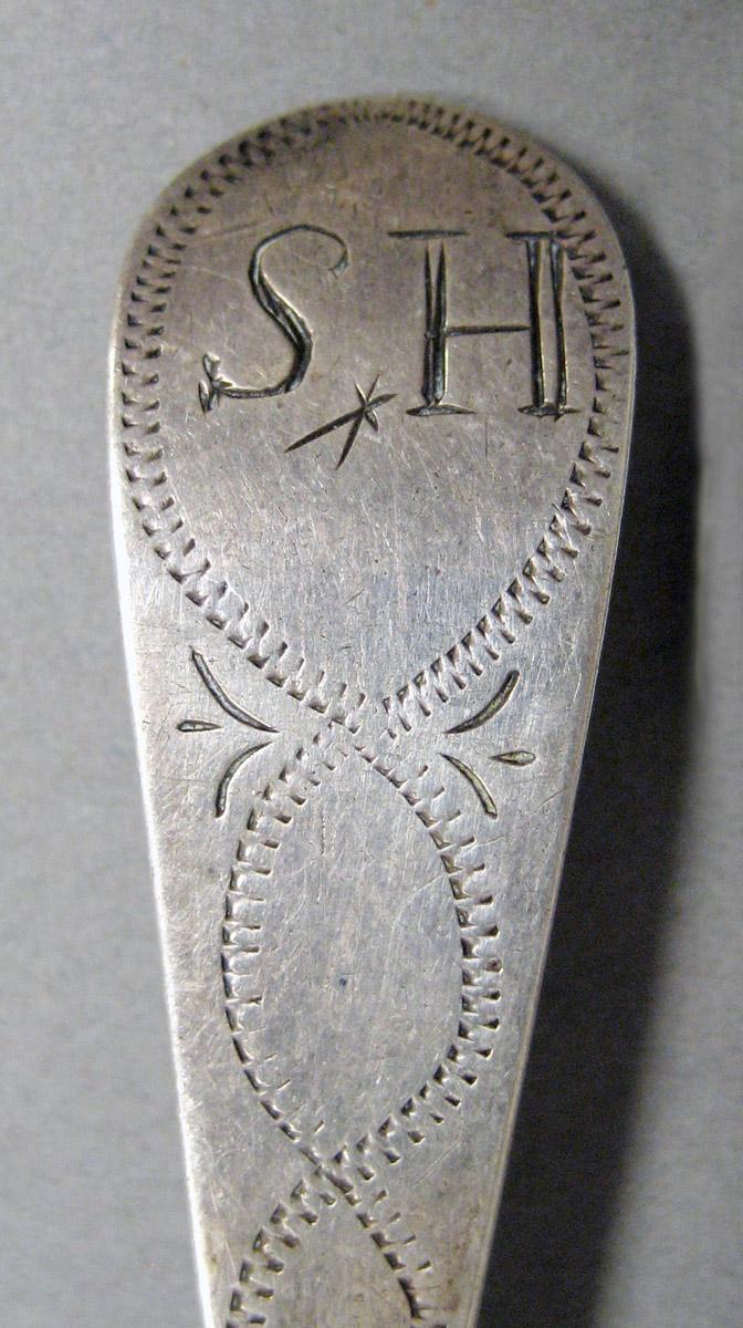 1998.0004.3619 Silver spoon engraving