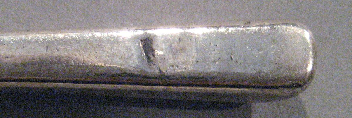 1998.0004.361 Silver Spoon mark end of handle