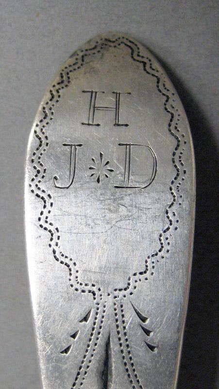 1998.0004.3620 Silver spoon engraving
