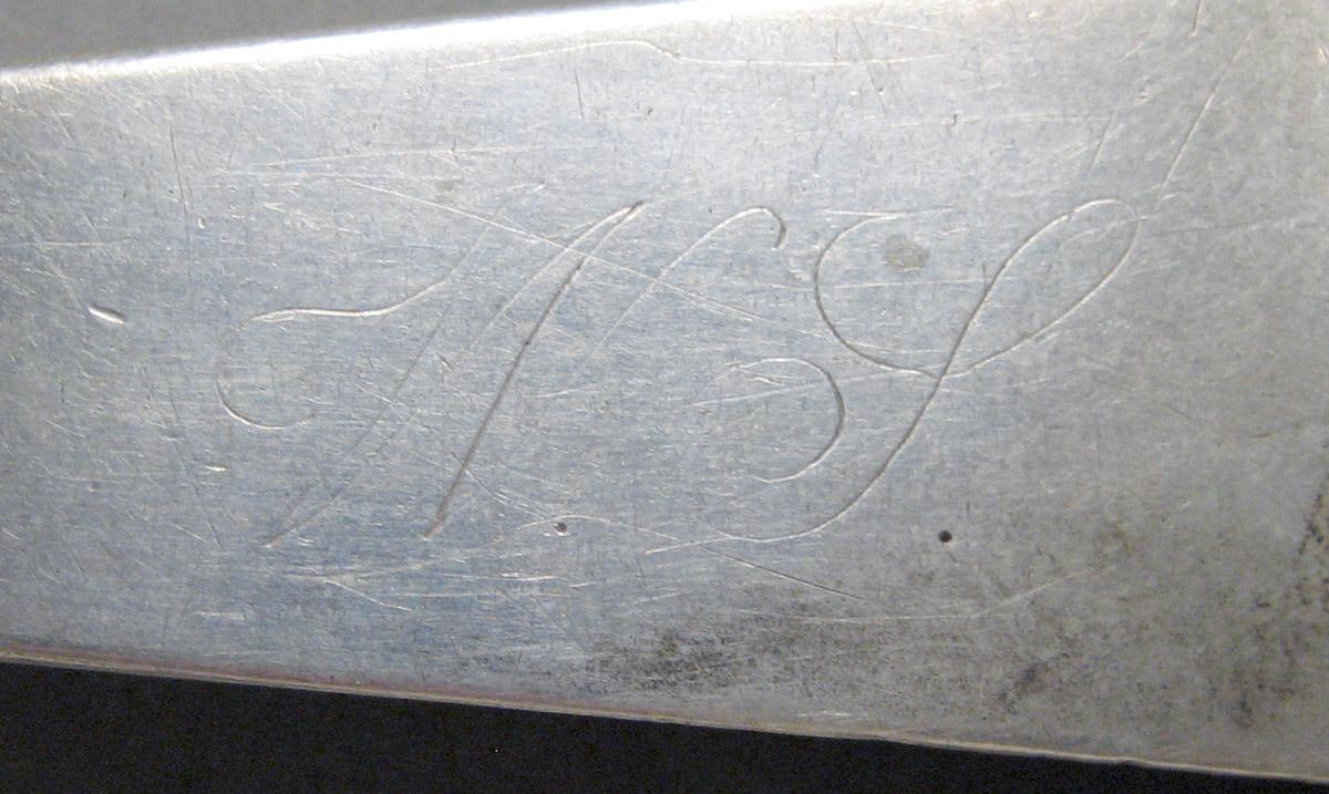 1998.0004.3624 Silver spoon engraving