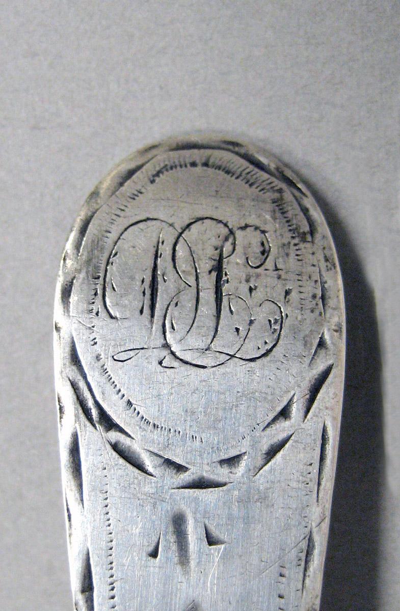 1998.0004.3625 Silver spoon engraving