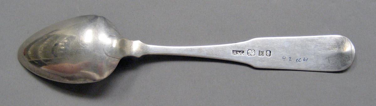 1998.0004.3629 Silver spoon underside
