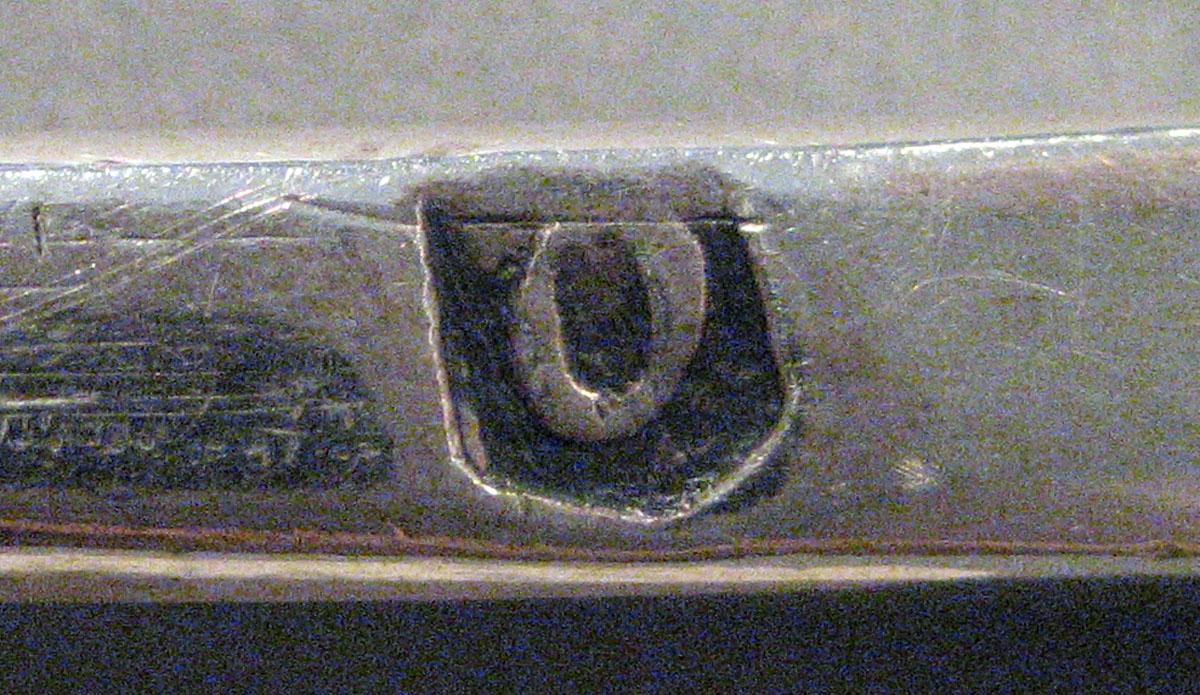1998.0004.362 Silver Spoon mark upper surface handle