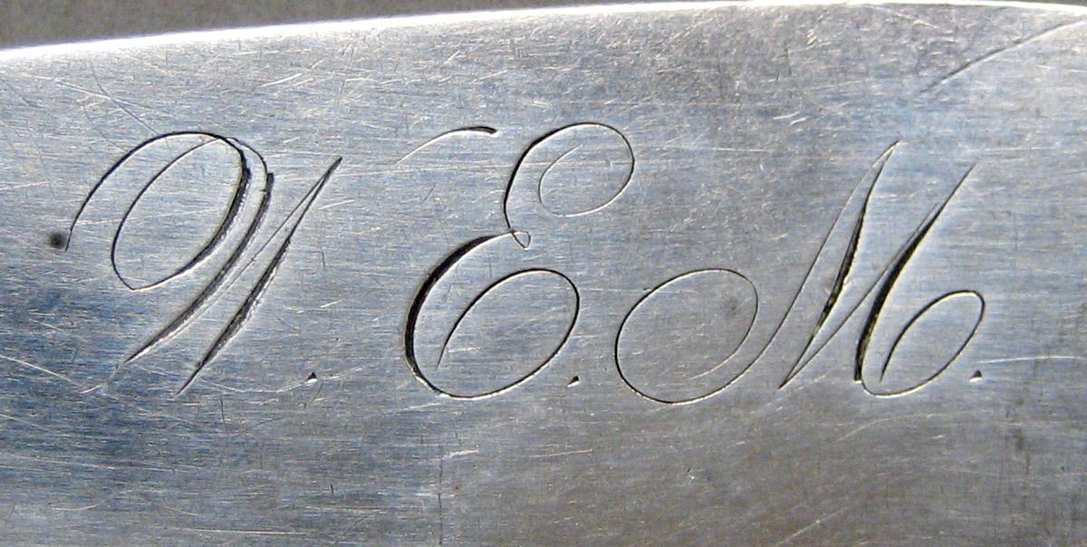 1998.0004.3635 Silver spoon engraving