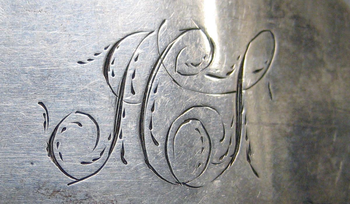 1998.0004.3637.006 Silver spoon engraving