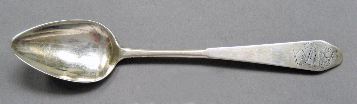 1998.0004.3644 Silver spoon upper surface