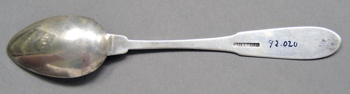 1998.0004.3645 Silver spoon underside