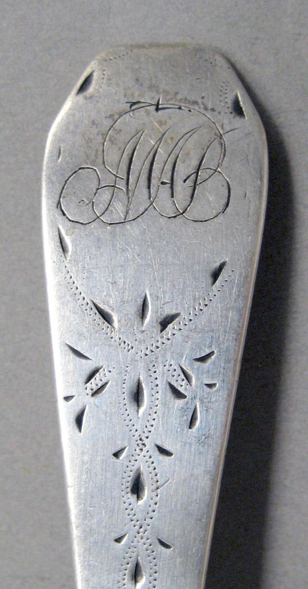 1998.0004.3647 Silver spoon engraving