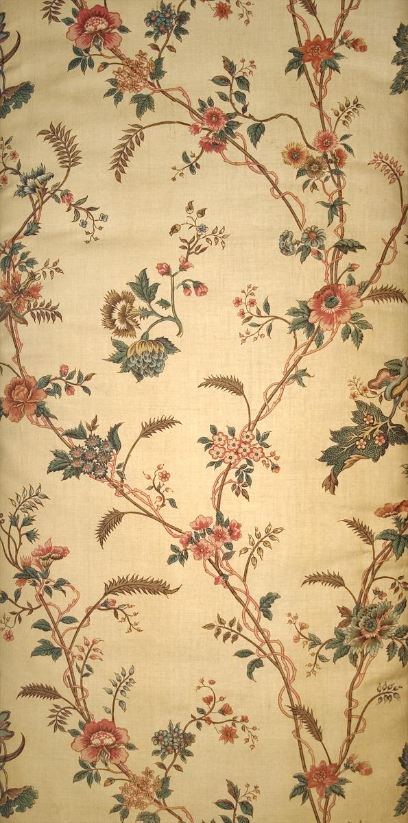 T1207 textile, printed design repeat