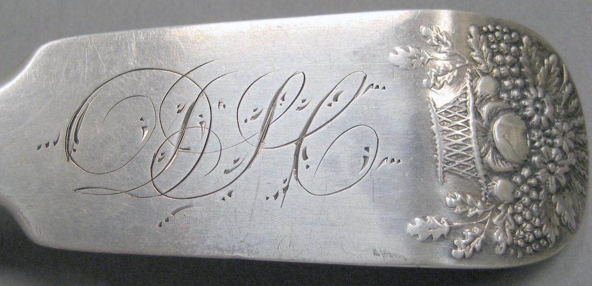 1998.0004.3653 Silver spoon engraving