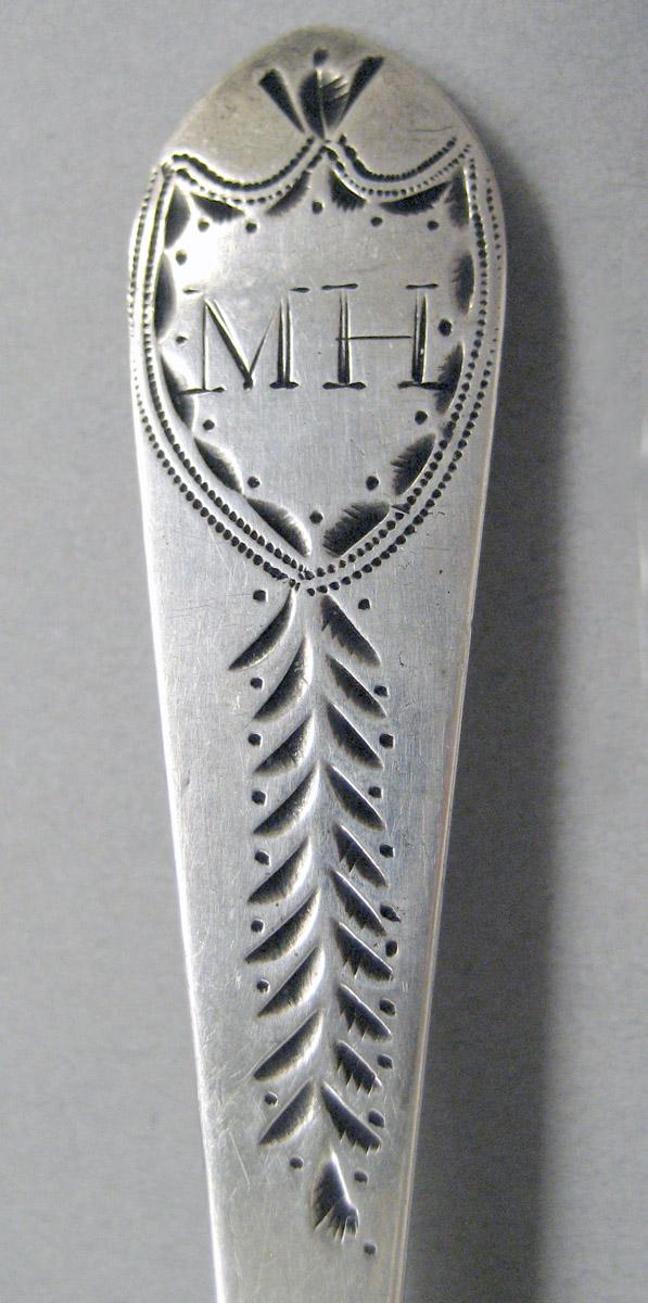 1998.0004.3657 Silver spoon engraving