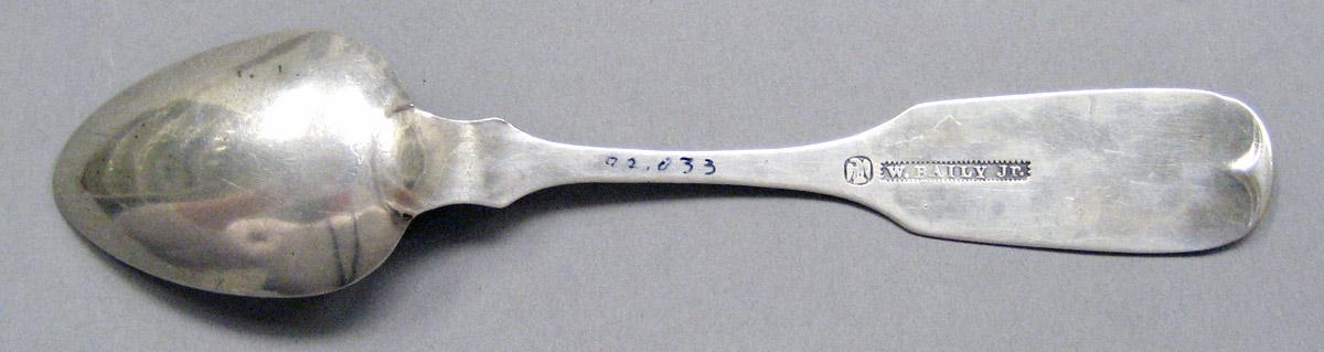 1998.0004.3658 Silver spoon underside